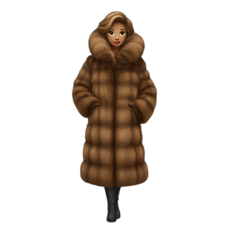 sable fur coat emoji
