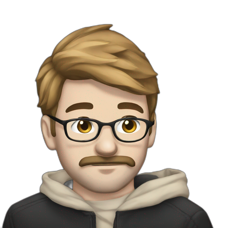 glasses and mustache man emoji