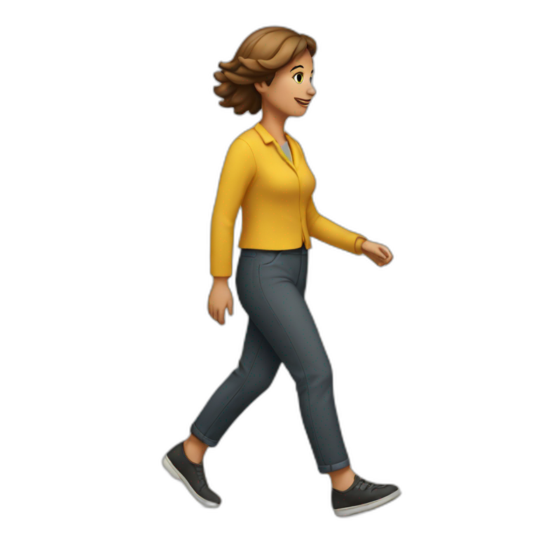 A lady walking  emoji