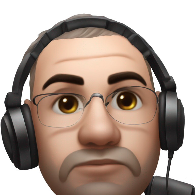 "cool guy with headphones" emoji