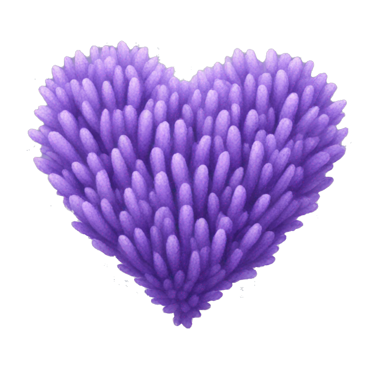 lavender coloured heart emoji