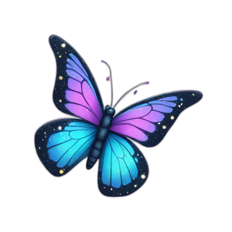 sparkling butterfly emoji