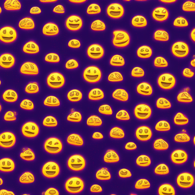 boom glowing neon  emoji