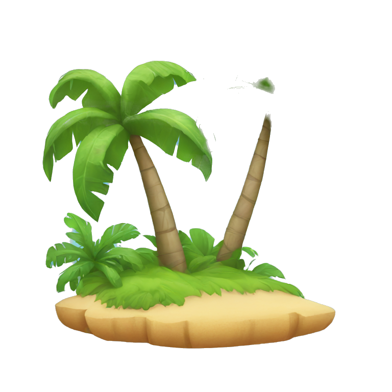 tropical island  emoji