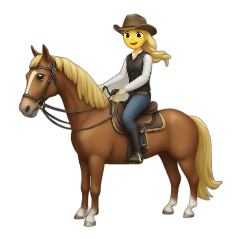   horse riding horse emoji
