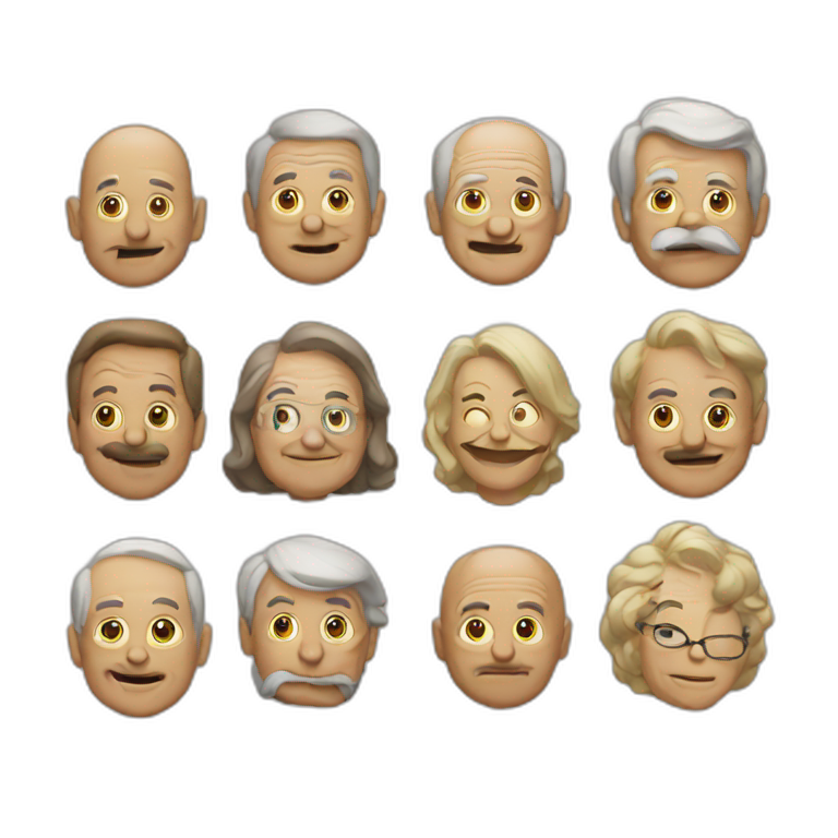groupe de vieux emoji