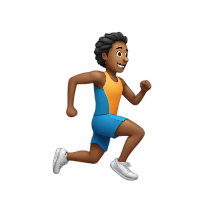 a person running emoji