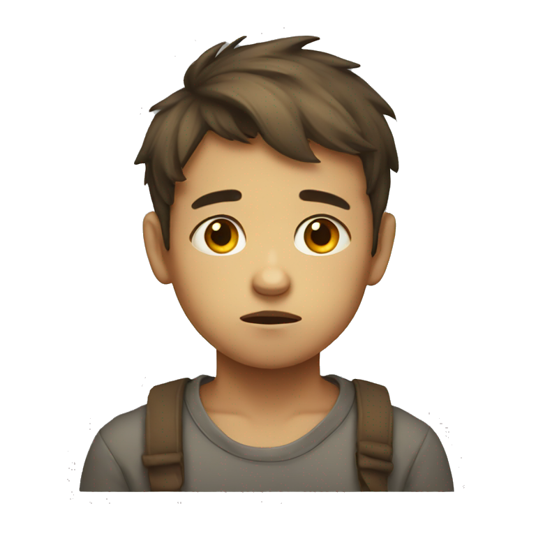 sad little boy emoji