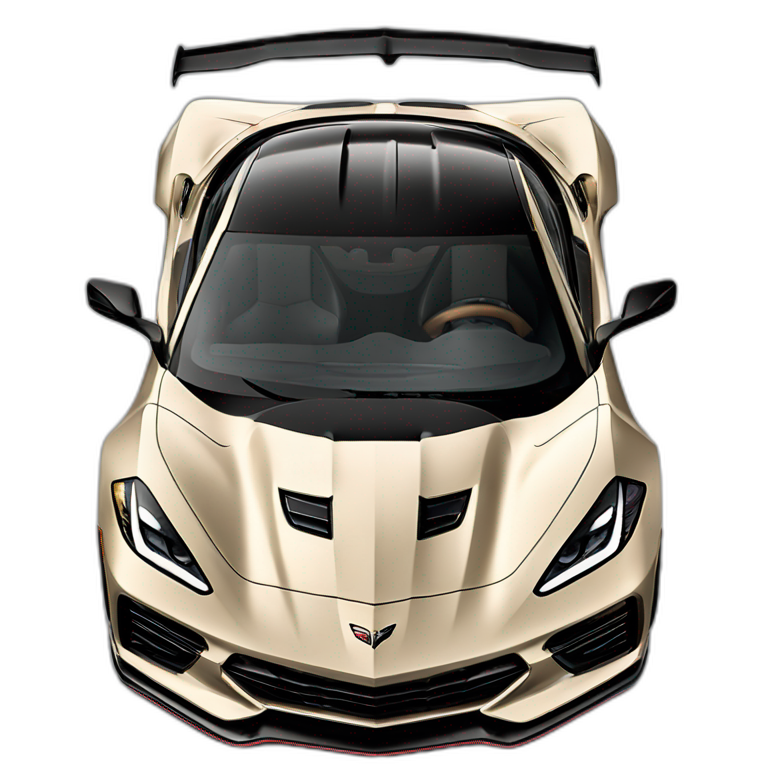  2023 Chevrolet Corvette C8 Z06 beige color emoji