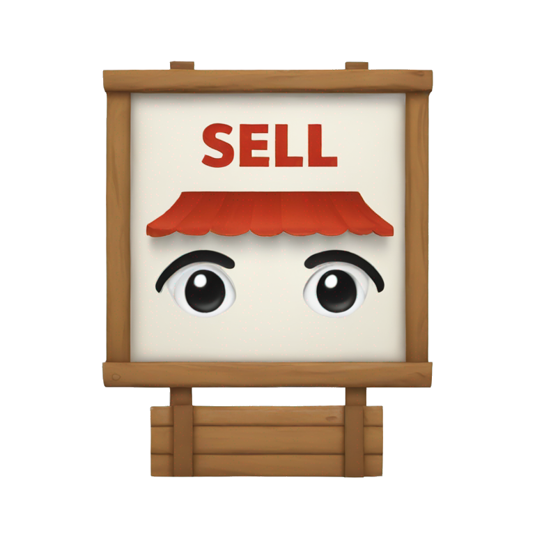 sign for sell emoji