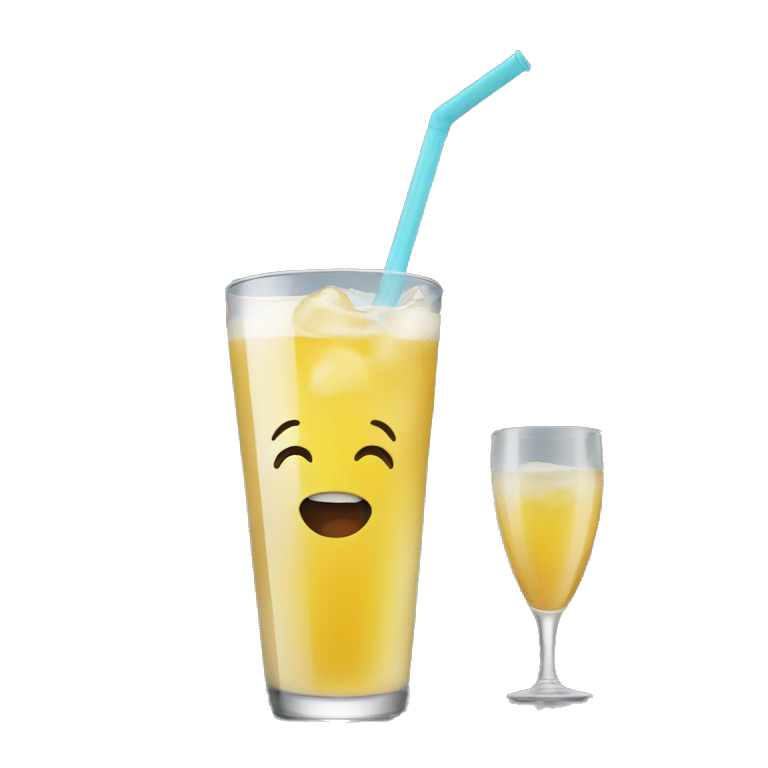 kids drink from a glass emoji