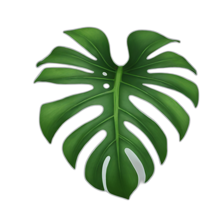 monstera leafs emoji