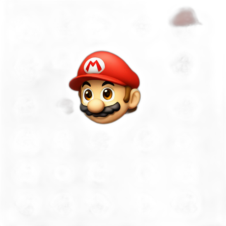 Super mario with cap red emoji