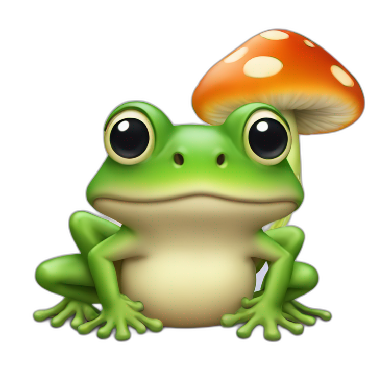 Grenouille champignon emoji