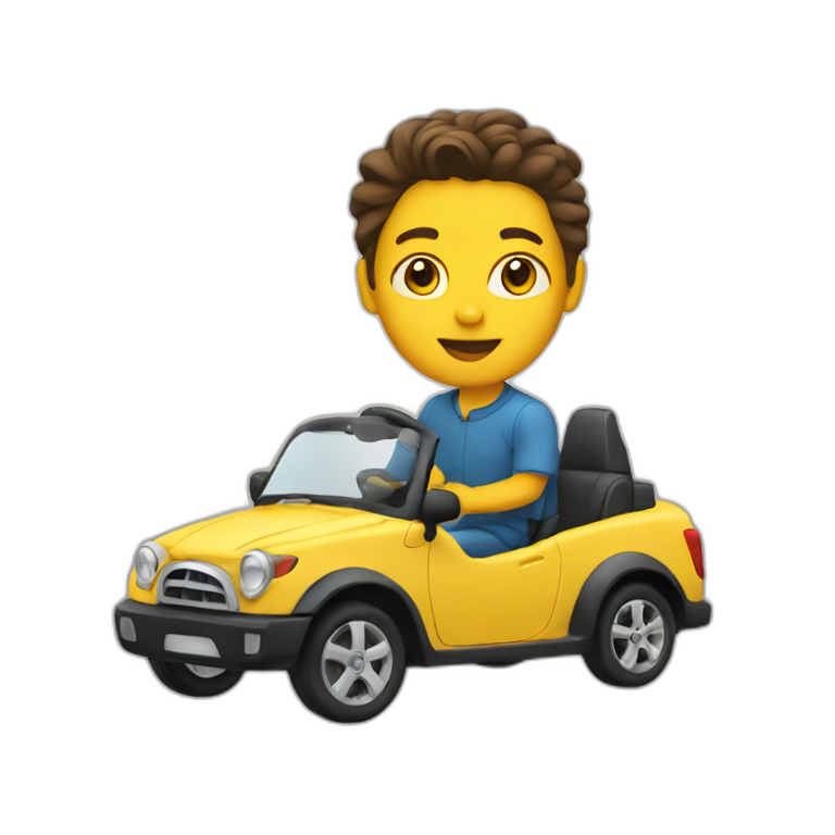 Driving a car emoji