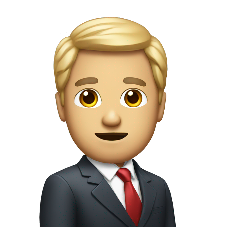politician man with questions emoji