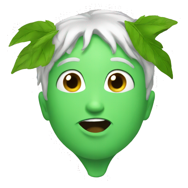 Verde-kiss emoji
