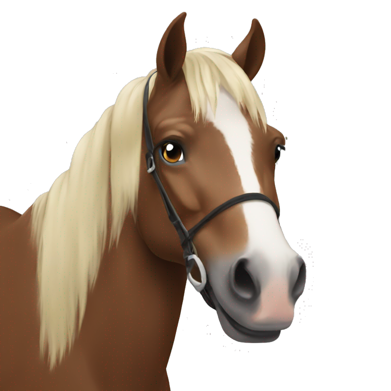 a horse say hello emoji