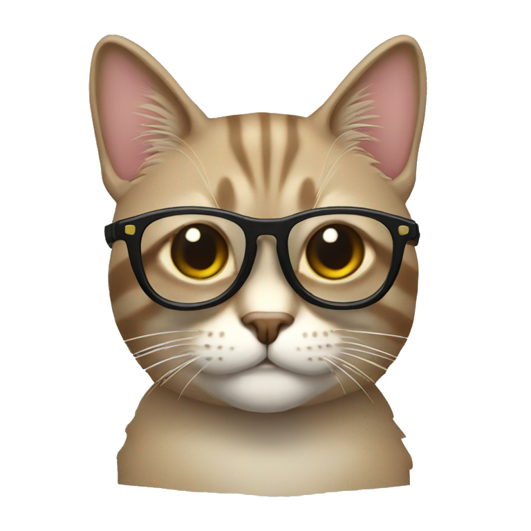 Gato con gafas emoji