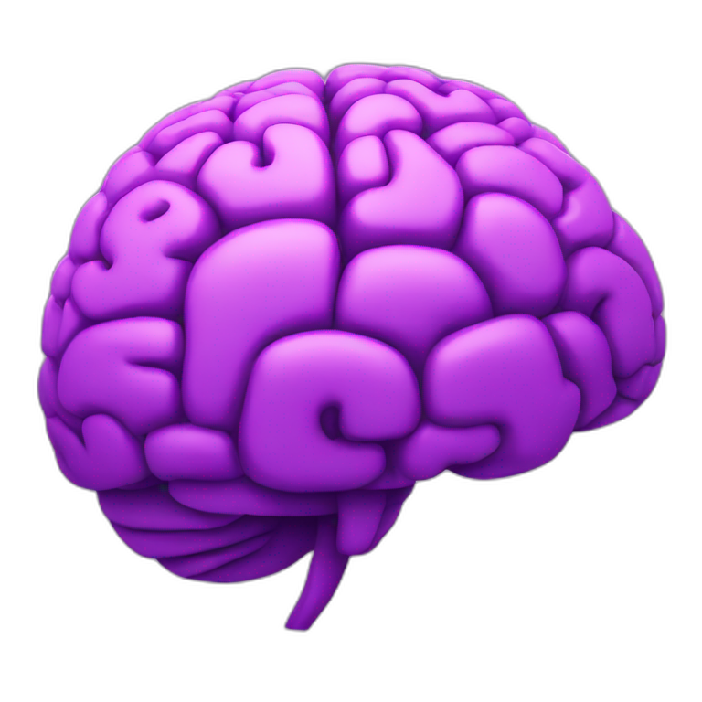 purple ai brain emoji