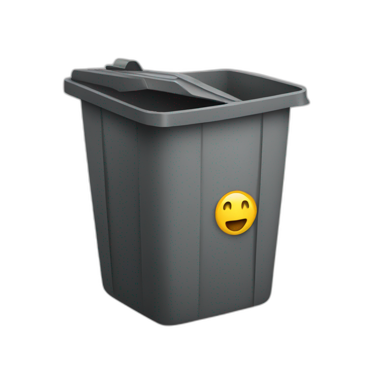 audio in the trash bin emoji