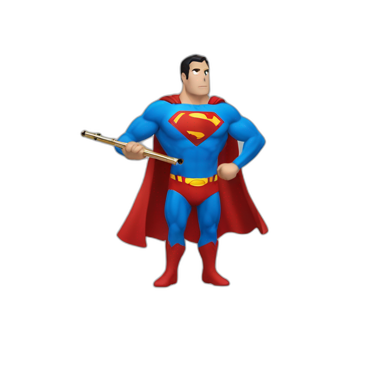 superman broke his flute by playing into it too hard emoji