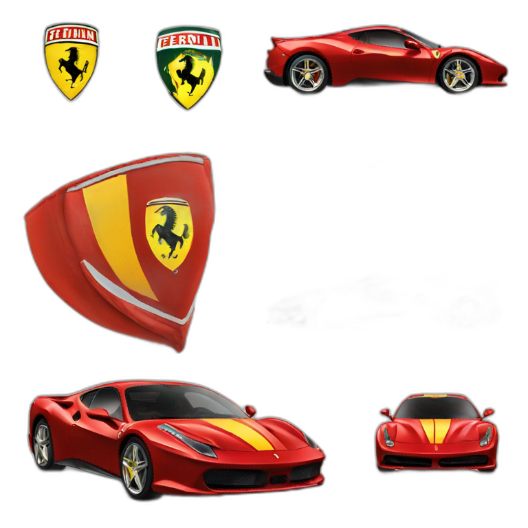 le logo Ferrari emoji