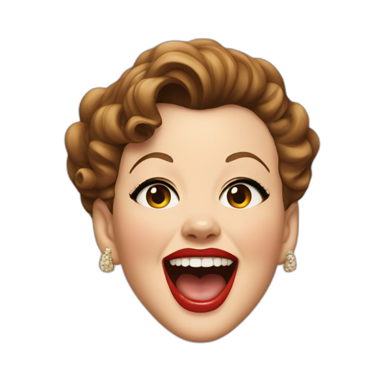 Judy garland with human teeth emoji