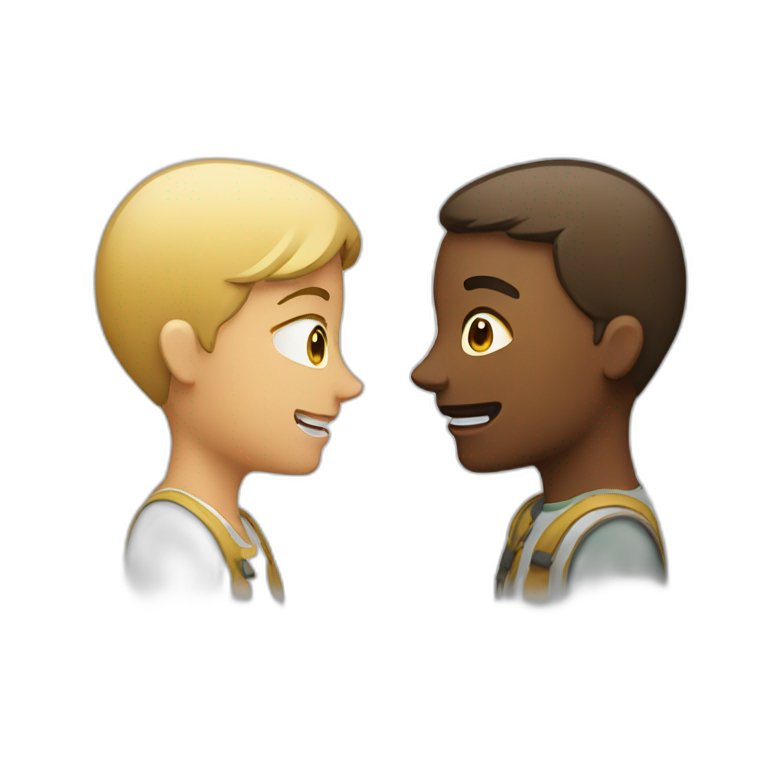 Two people talking emoji