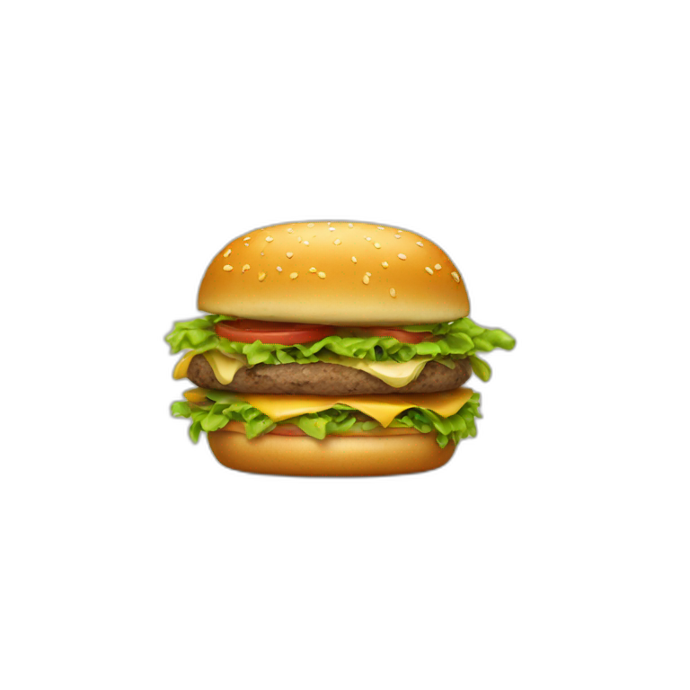 Mange un hamburger emoji