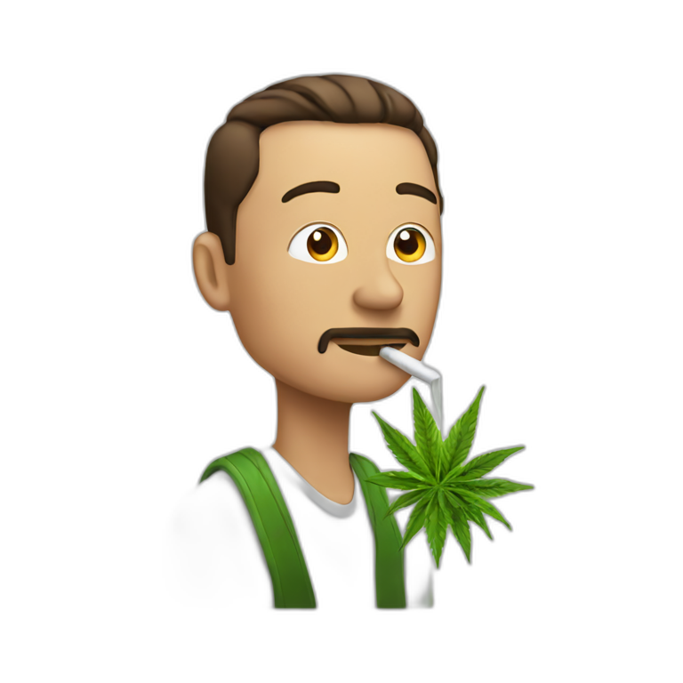 elon smoking weed emoji