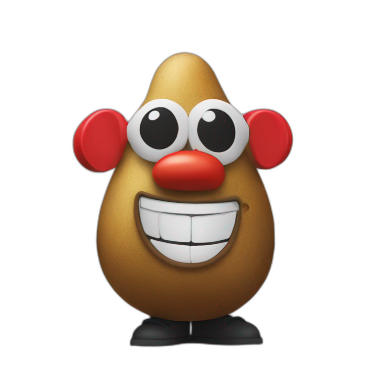 Mr potato head at a rave emoji