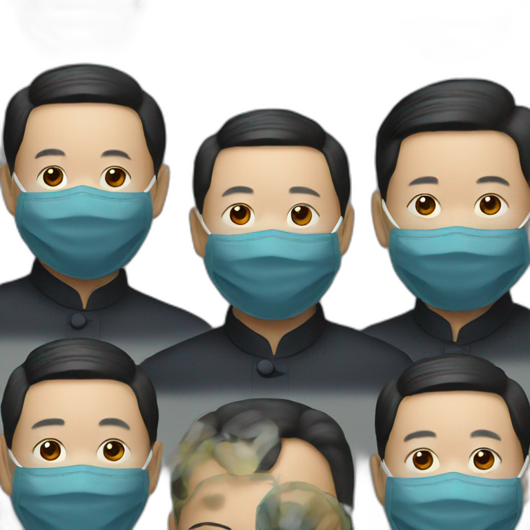 Xi Jinping in a masks emoji