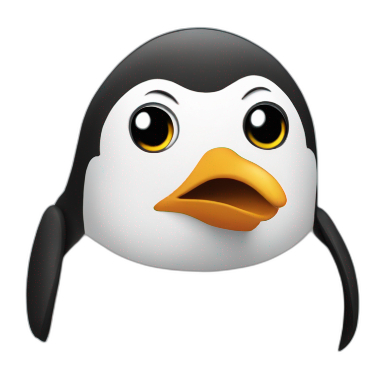 Pingouin qui dors emoji