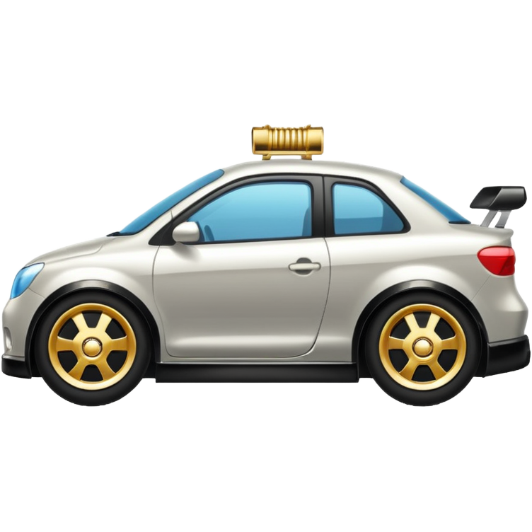 Emoji-style car membership badges: exhaust, black spoiler, and gold ...