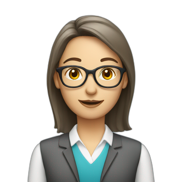 modern primary school teacher emoji