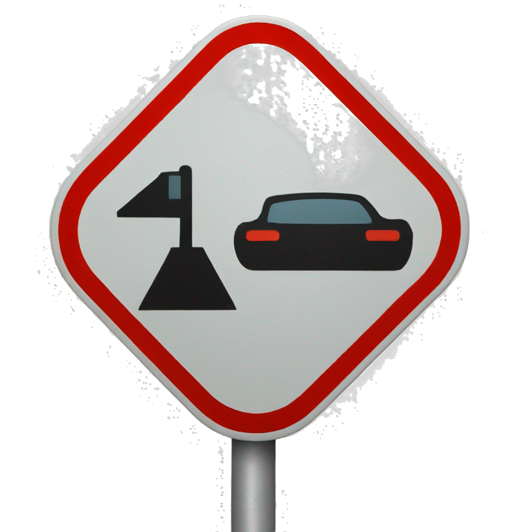 No road sign  emoji