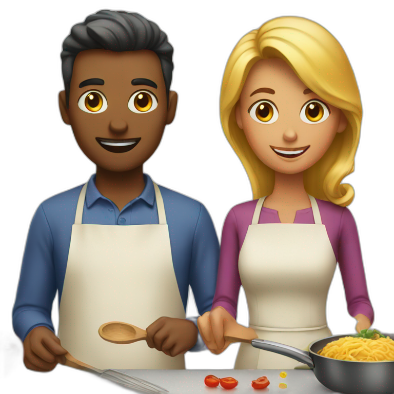 Two people Cooking emoji