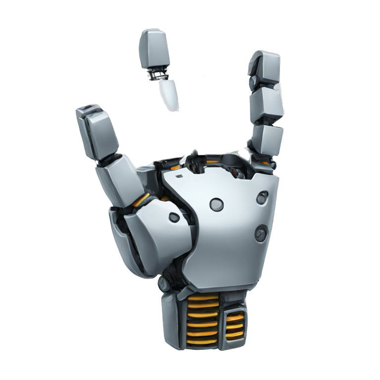 robotic hand ok symbol emoji