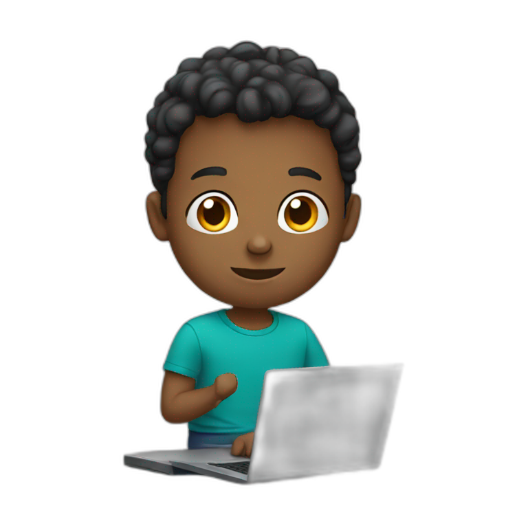 Boy with Laptop emoji