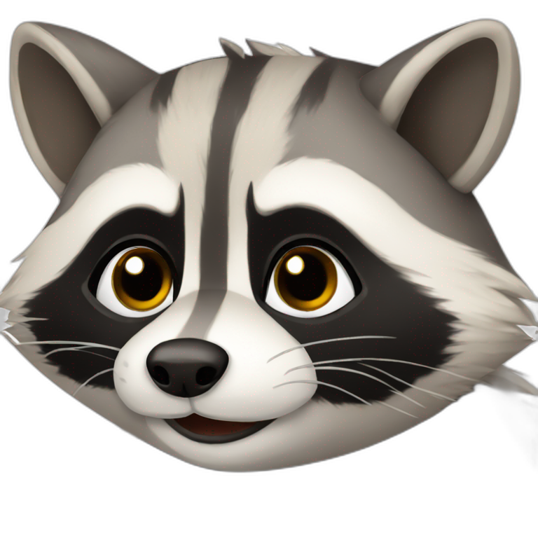 Cute raccoon  emoji