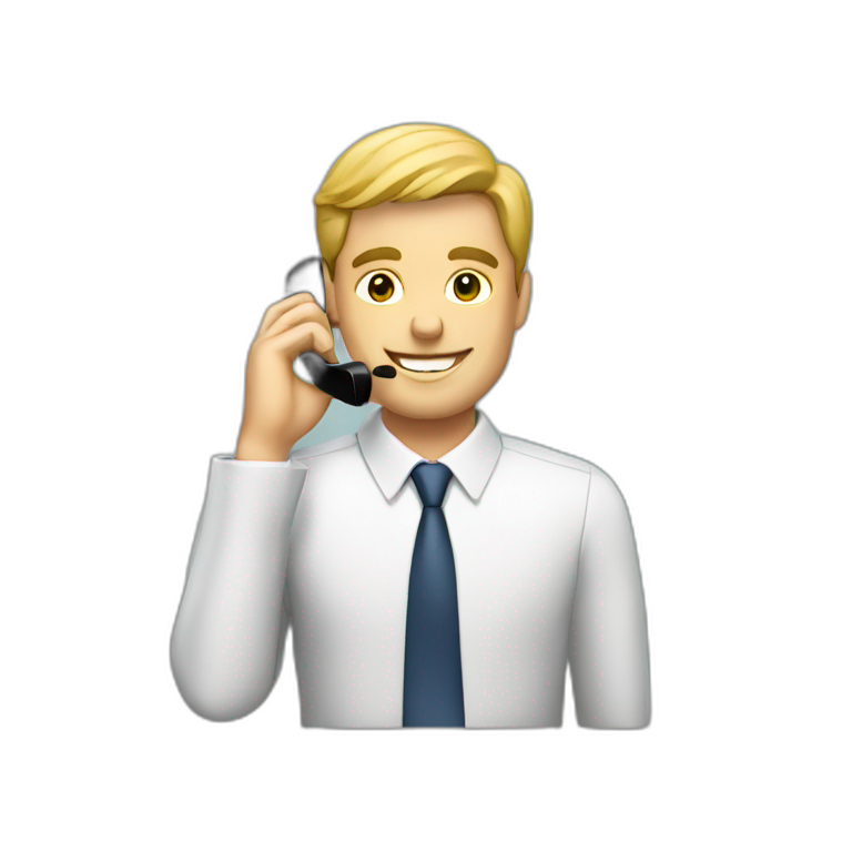 business man on the phone emoji