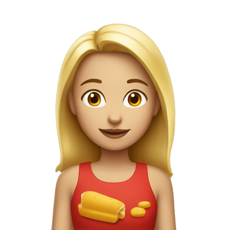 GIRL WITH MACDONALD'S emoji