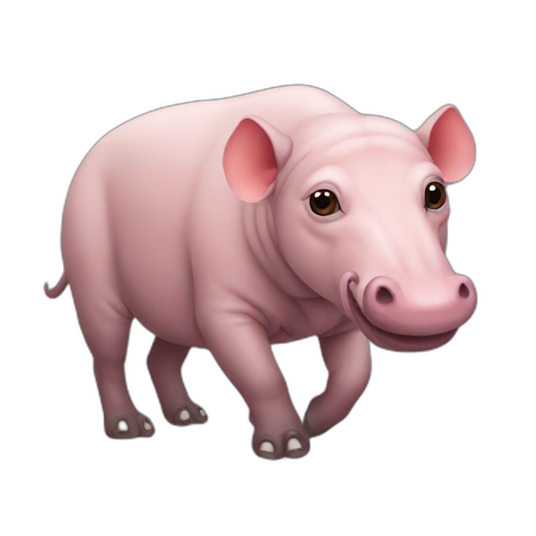 Pink Babirusa emoji