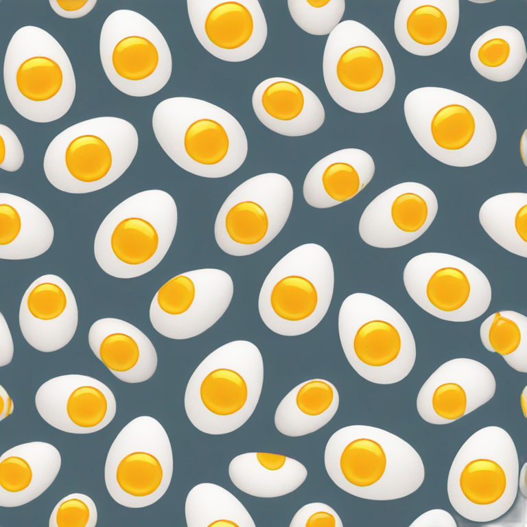cute Sunny-side-up egg with face  emoji