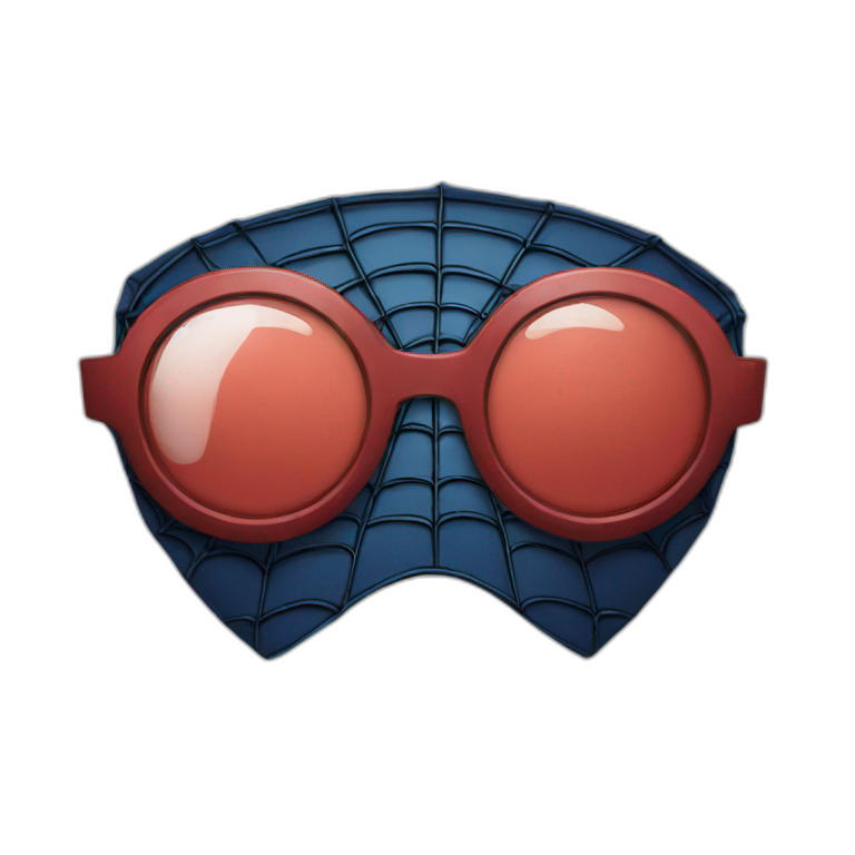 Spiderman avec des lunette  emoji