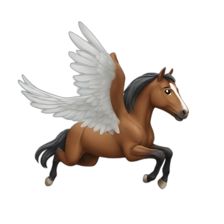 horse-flying emoji