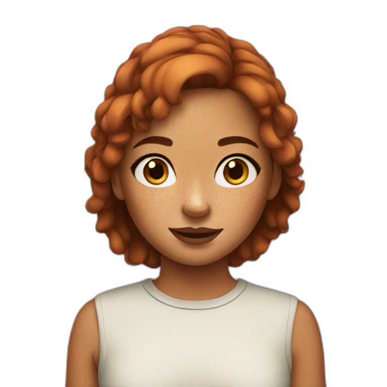 freckles girl emoji