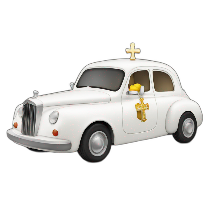pope car pope emoji