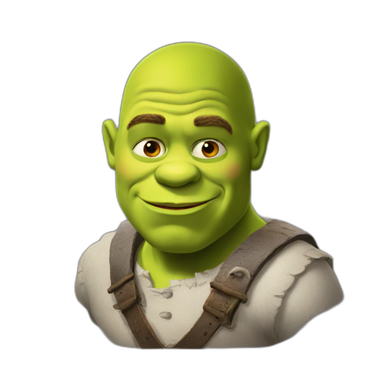 extreme right Shrek emoji